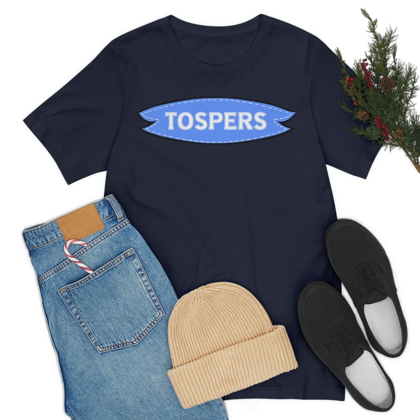 Tospers Patch Logo Unisex Jersey Short Sleeve Tee